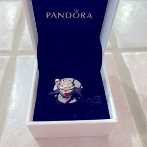 PANDORA Cocoa & Candy Cane Charm